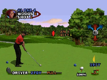 Tiger Woods USA Tour 2000 (AU) screen shot game playing